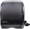 San Jamar Classic Element Paper Towel Dispenser Wall-Mounted Commercial Roll Dispenser, Fits All Core Sizes with Lever for Bathroom, Kitchens, and Restaurants, Plastic, Universal Paper, Black Pearl
