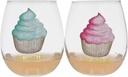 Sweetie Stemless Goblets, 3.7x4.9, Multi