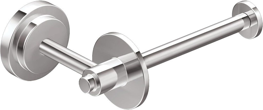 Moen DN0709CH Iso European Single Post Toilet Paper Holder, Chrome