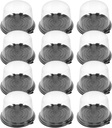 Cabilock 50pcs Portable Cake Carrier with Clear Dome Lid Lightweight Cake Box for and Display for Handmade Treats and Desserts