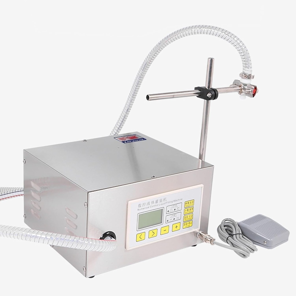 Liquid Filling Machine,Automatic Quantitative Bottle Filler,Single Head Bottle Filler Machine,for Beverage,Alcohol,Vinegar,Milk,Perfume