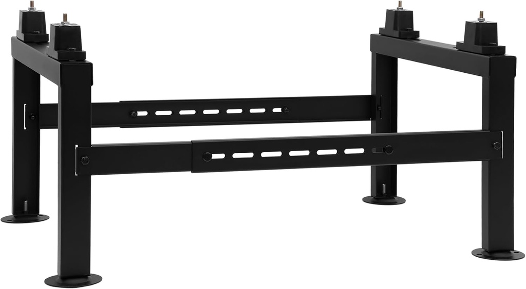 Saranna Mini Split Ground Stand, Heavy Duty Adjustable Mini Split Stand Condenser Stand w/800 LBS Load Capacity for 9000-36000 BTU Ductless Mini Split Air Conditioner Heat Pump, Black