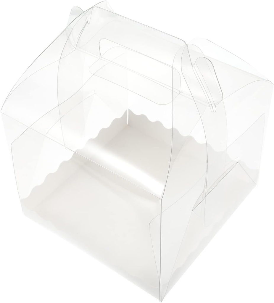 10pcs Cake Packaging Boxes for Birthday Party Cake Boxes Lids Storage Containers for Desserts