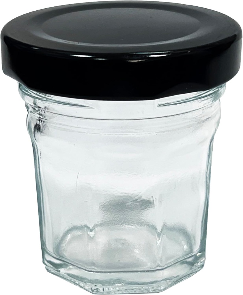 1.35 oz / 40ml Multi-Use Glass Jars with Leakproof Clear Lid, Reusable & Eco-Friendly – Ideal for Jams, Sauces, Spices; Lead -Free and BPA-Free Glass Bottle (24)