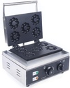 5 Holes Plum Flower Donut Waffle Maker Electric Doughnut Maker Machine for Party Food Stall,Restaurant, Stainless Steel