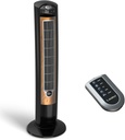 Lasko Oscillating Tower Fan, Remote Control, Ionizer, 3 Speeds, Timer, for Bedroom, Office, Kitchen 42", Black, T42950