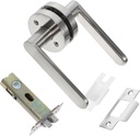 Interior Passage Door Handle Reversible Non-Locking Lever for Closet and Hallway Doors Brushed Silver Finish Easy to Install Tools Included