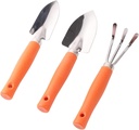 Garden Shovel,Garden Trowel, Garden Tool Set -3 Piece Aluminum Gardening Hand Tools - Including Garden Trowel - Hand Shovel - Tilling Hand Rake Gardening Too