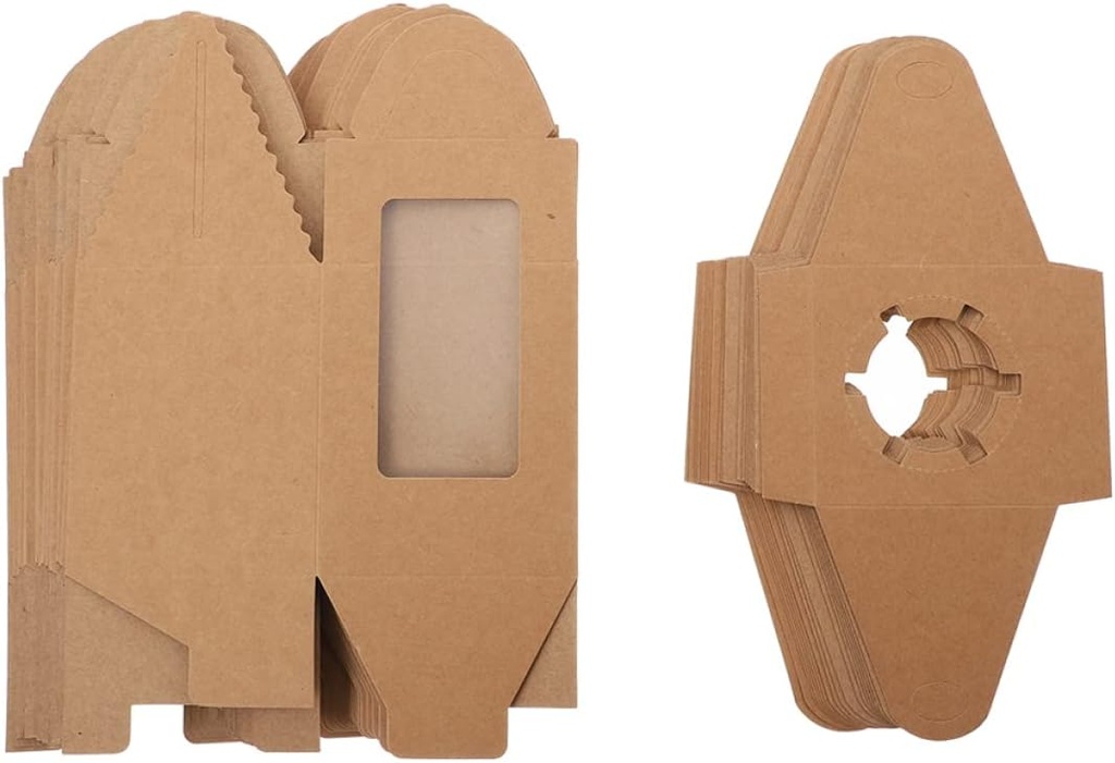 1 Set Elegant Cake and Dessert Packing Boxes with Window for Cupcakes Muffins and Treats for Weddings Birthdays and Holidays