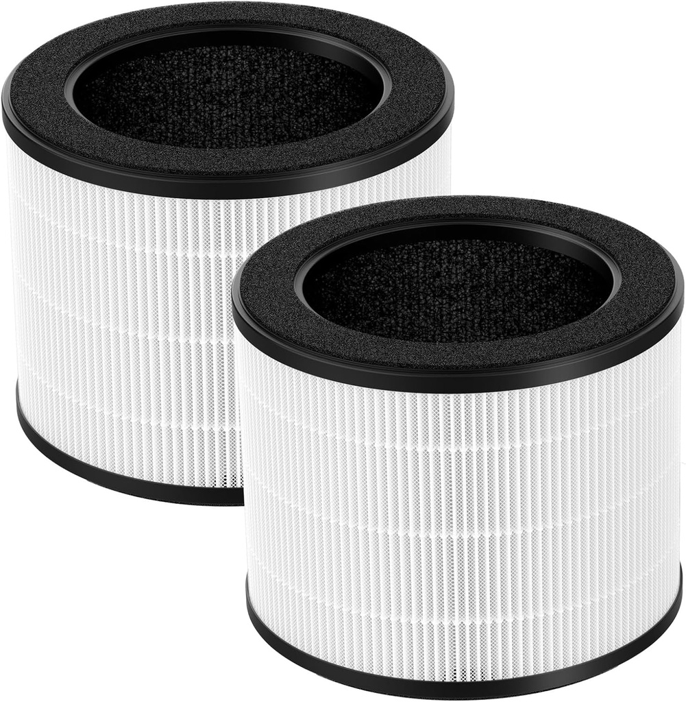 2 Pack Airmega 100 Filter Replacement Compatible with Coway Airmega 100 Air Purifier, 3-IN-1 Hepa Filter, Deodorization Filter with Activated Carbon