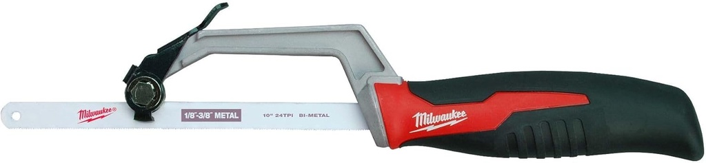 Milwaukee 48-22-0012 Compact Hand Operated Hack Saw w/ Tool-Less Blade Change (10 Inch Blade Included)