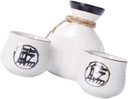 Wine Cup Set Japanese Style Sake Pot Cups Elegant Drinking Set for Home Parties