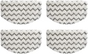 4 Pack 1940 Steam Mop Pads for Bissell PowerFresh Steam Mop 1806 1544 1440 2075A 2685A Series, Model 19402 19404 19408 1940a 1940q 1940t B0006 B0017 Replacement Parts, Microfiber Washable, Reusable
