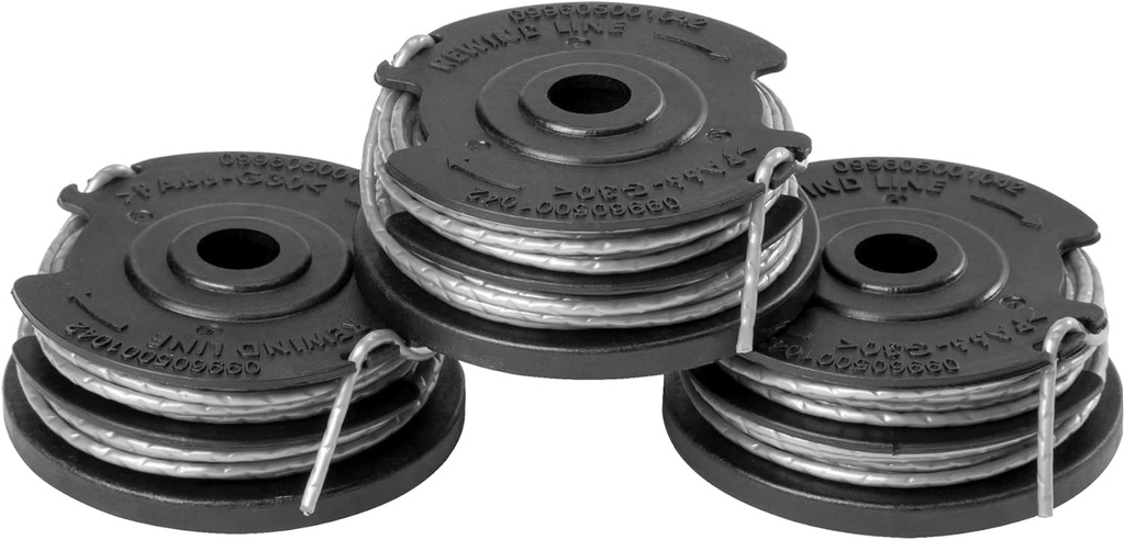 Greenworks 0.065" Dual Line Replacement String Trimmer Line Spool, 3 count (Pack of 1)