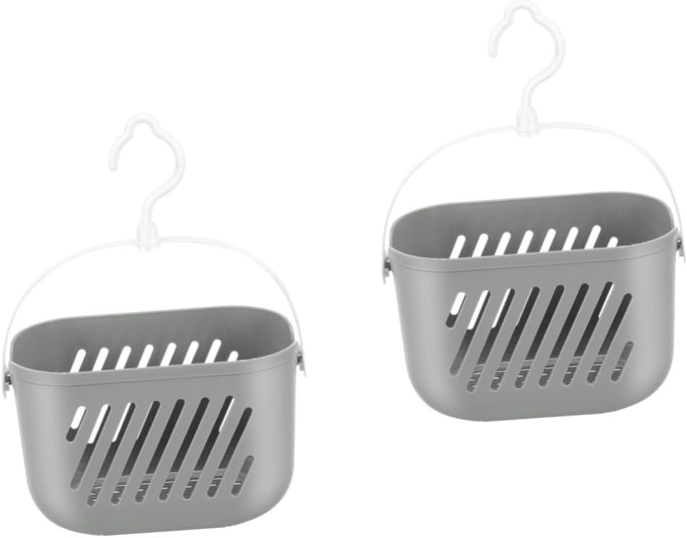 2pcs Plastic Storage Organizer Kitchen Hanging Basket Basket Wall Mount Bins for Organization