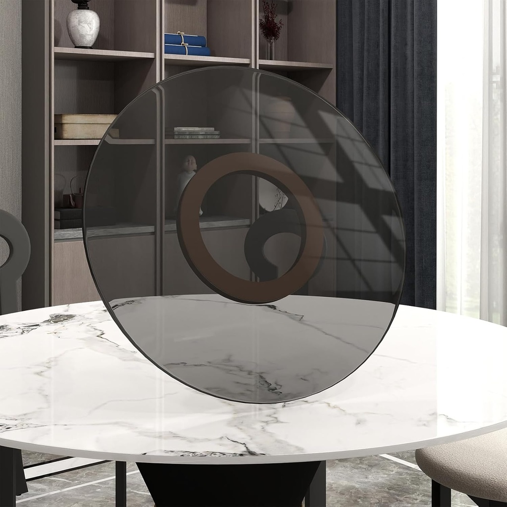 31.5" Lazy Susan for Table Top Tempered Glass Rotating Serving Tray for Dining Table, Kitchen Lazy Susan Organizer Spinning Rotating Food Server Party Centerpieces