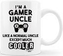 Father's Day Gift I'm A Gamer Like Normal Tio Except Much Cooler Funny Uncle Mug from Niece Nephew Novelty Gag Present for Christmas Birthday Coffee Tea Cup
