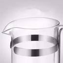 Glass French Press Coffee Tea Maker Thickened Glass Teapot Stainless Steel Strainer French Press Kettle Coffee Pot Tea Kettle Tea Maker Tea Set Easy to Use (Color : 600ML)
