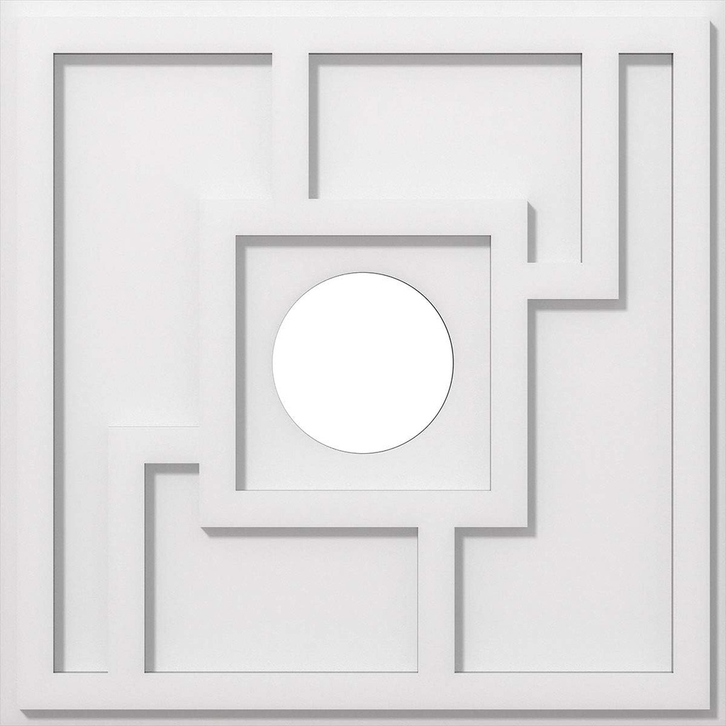 Ekena Millwork CMP20KX-05000 Knox Architectural Grade PVC Contemporary Urethane Ceiling Medallions 20"OD x 5"ID x 7"C x 1"P