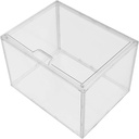 Stackable Clear Acrylic Bread Box Kitchen Organizer with Large Opening for Bread Snack Storage Compact Desktop Container for Bakery Display and Home Use