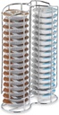 Relaxdays Capsule Compatible Tassimo, Coffee Pod Holder for 32 Units, H x W x D: 29 X 18 X 8.5 cm, Silver, Iron, 29x18x8.5 cm