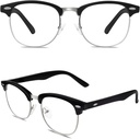 Happy Store CN56 Vintage Inspired Classic Horn Rimmed Nerd UV400 Clear Lens Glasses