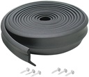 M-D Building Products 03723 9 ft. Black Rubber Garage Door Bottom Seal