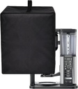 Coffee Maker Cover Heavy Duty Heat Resistant Waterproof Protective Coffee Machine Cover Compatible with Ninja Specialty Coffee Maker CM401/ Ninja Hot & Iced XL Coffee Maker CM371 (Black)