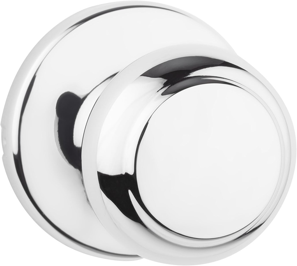 Kwikset 200CV 26 6AL RCS V1 Cove Passage Hall and Closet Door Knob, Polished Chrome