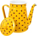 Zerodeko Vintage Enamel Coffee Pot Tea Kettle Stovetop Portable Large Retro Teapot