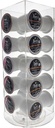 OnDisplay Luxe Acrylic Coffee Pod Carousel Holder - Holds 20 Capsules - Compatible with Keurig® K-Cups - Space Saving Organizer for Coffee/Tea Capsules