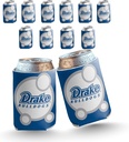 VictoryStore Drake University Can Coolers – Set of 12 – Bubble Design 3 – Fits 12-16 oz Cans & Bottles – Made in USA