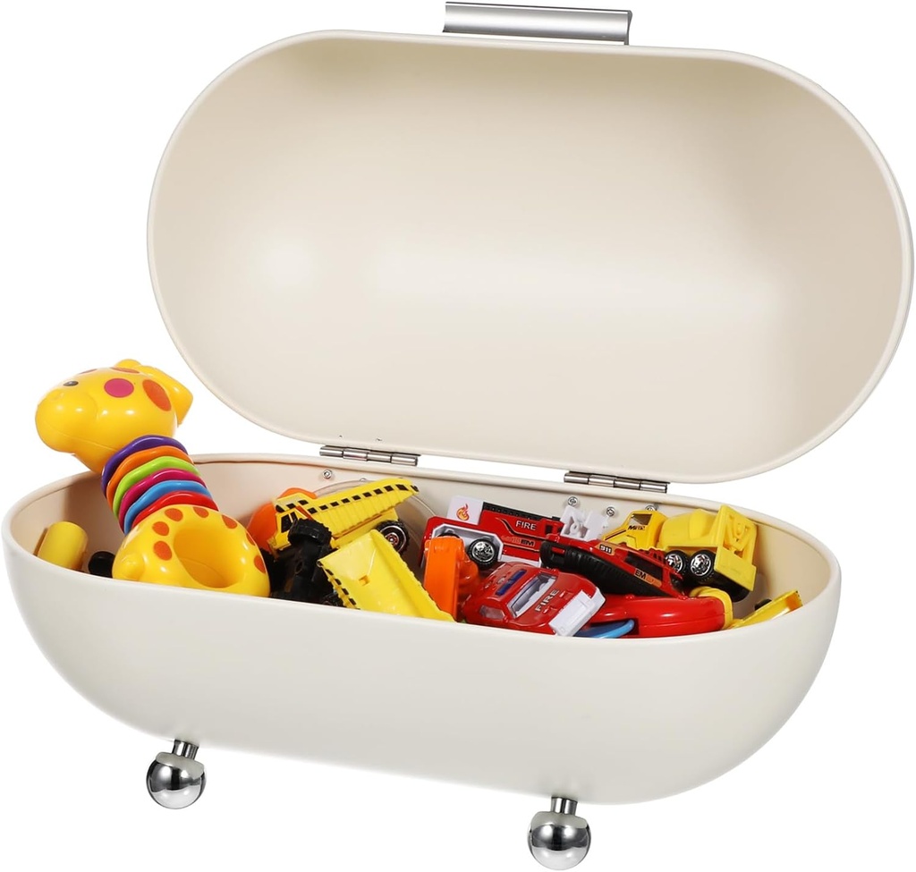 VALICLUD Vintage Metal Bread Box Front Opening Kitchen Countertop Food Storage Container for Household Sundries and Bread Accessories