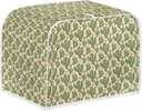 FKELYI Green Cactus Floral Toaster Cover 4 Slice Washable Kitchen Small Appliance Cover Bread Maker Dustproof Cover