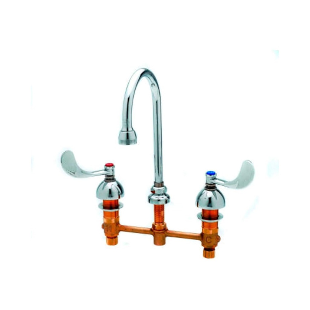 TS Brass B-2990 Lavatory Faucet with Lever Handles, Chrome