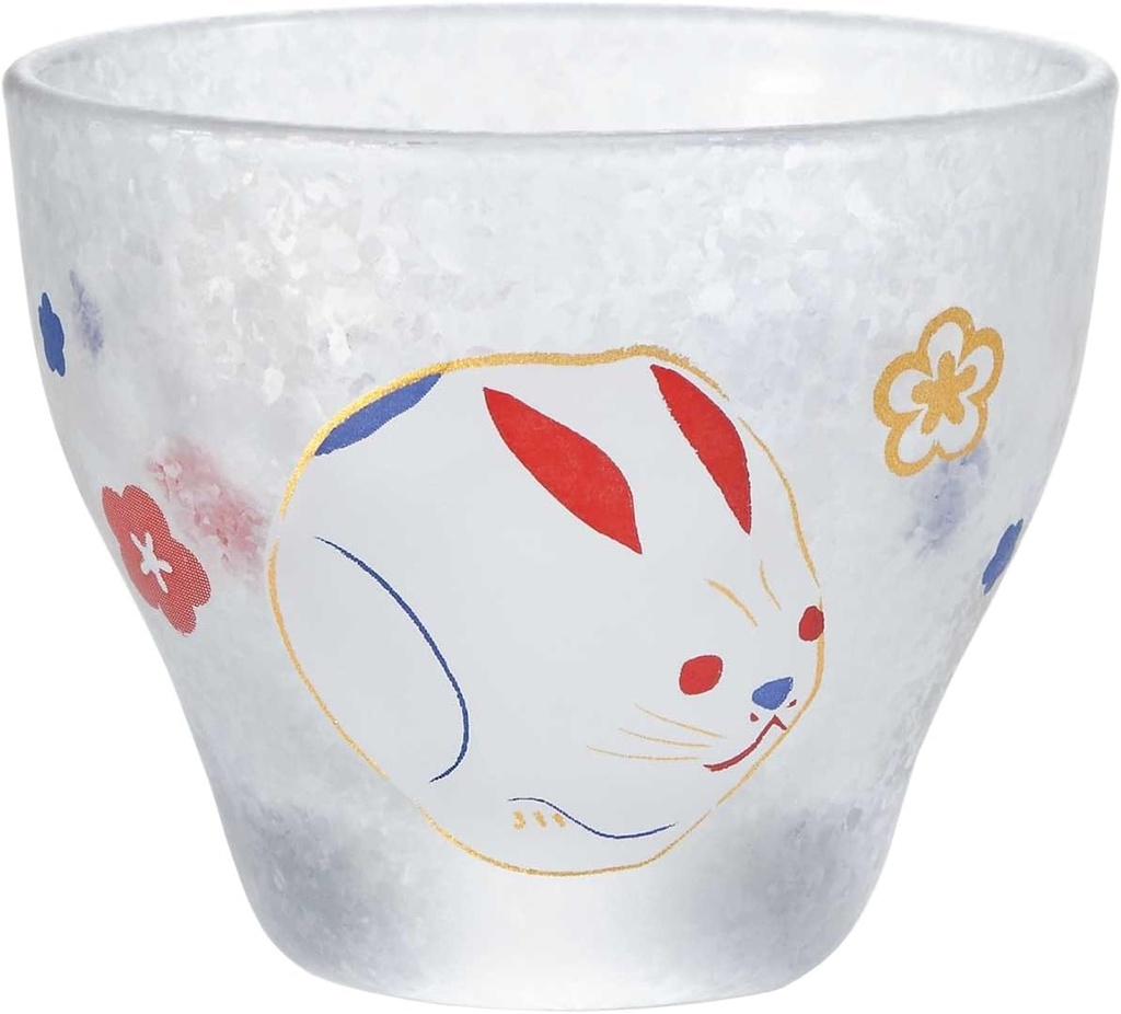 ADERIA 6017 Sake Cup Medeta Zodiac Wu, 3.4 fl oz (90 ml), Bokokuchi, Sake Glass, Made in Japan, Comes in a Cosmetic Box, Birthday Gift, Present