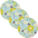 3 Pcs Trivet Holder for Crock Pot 15in Cooking Potholder Set Holder Kitchen Aid accesorios para mesa de comedor Spring Flowers Light Color