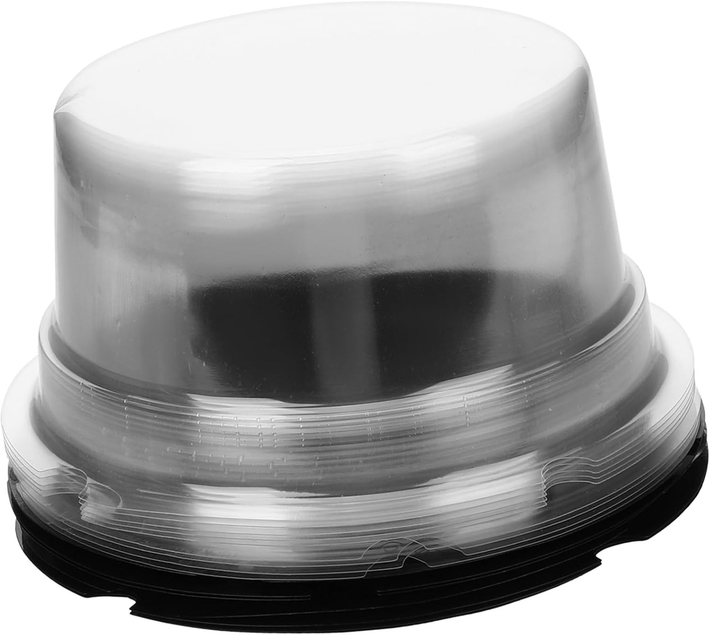 PRETYZOOM Plastic Cake Containers 50pcs Cake Carrier Lids for Storage Transport Display