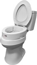 Carex Hinged Round Raised Toilet Seat Riser, Adds 3.5 Inches of Height, 300 lbs Capacity, Elevating and Raising Seat for Elderly and Handicap, Universal, Slip-Resistant, White