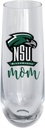 R and R Imports Northeastern State University Riverhawks 10 oz Stemless Flute mom Design Officially Licensed 4-Pack