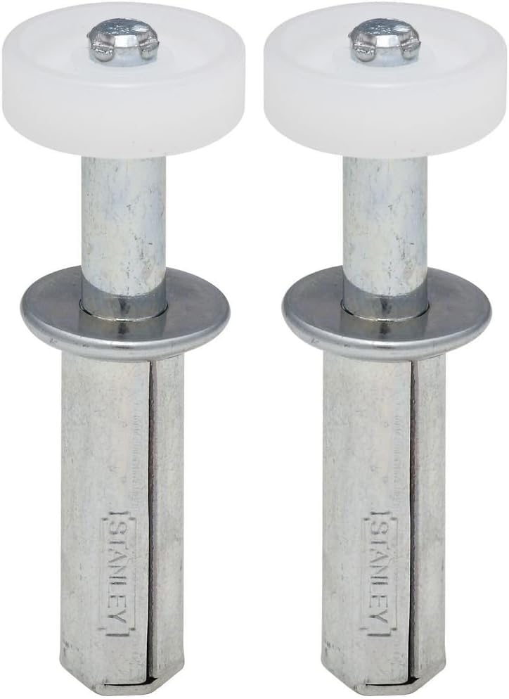 National Hardware N344-911 V391GR Folding Door Top Guide Roller in Zinc Plated (Pack of 2)