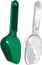 2 Pack Rice Scoops Clip Handle Cereals Spoons Flour Ladles Easy to Measure Serve Safe Material Smooth Touch