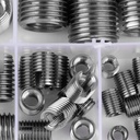 50Pcs Stainless Steel Inner Thread Self Tapping Thread Inserts Set, Reinforce Repair Tool with Storage Case, M3/M4/M5/M6/M8/M10