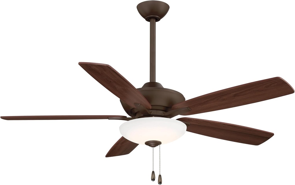 MINKA-AIRE F553L-ORB Minute 52 Inch LED Energy Star Rated Ceiling Fan with DC Motor and 3 Speed Pull Chain in Oil Rubbed Bronze Finish