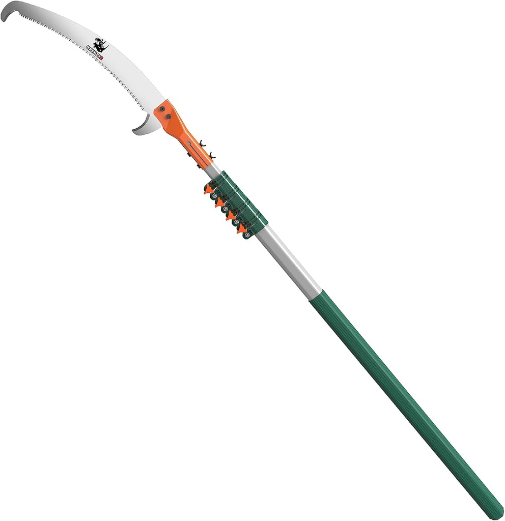 Tree Pruner Pole Saw Manual Extendable Long Tree Pruner Extendable，Pole Pruning Saw 18ft