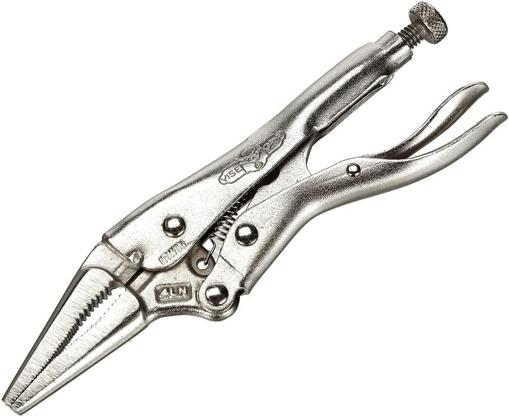 IRWIN VISE-GRIP Original Locking Pliers, Long Nose, 4-Inch (1602L3), 100mm