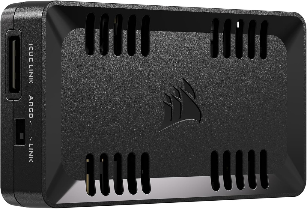 CORSAIR Commander Duo iCUE Link RGB Lighting and PWM ARGB Fan Controller – Control 12 Daisy-Chained PWM Fans, Two Flexible Temperature Sensors Included – Black