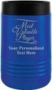Custom Beverage Holder, 12 oz Blue Personalized MVP Insulated Can Cooler Prime