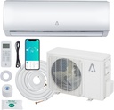 9000 Btus Split-System Air Conditioner Wifi Enabled & Heater with Inverter, Covers Up to 450 Sq. Ft, 19 SEER2 115V Inverter Ductless AC Unit with Pre-Charged Condenser, Heat Pump & Installation Kit