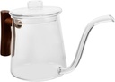 Glass Teapot Long Spout Hand Pour Pot for Coffee Pump Pot for Coffee Non-drip Spout Ergonomic Handle Portable Kettle Home Tea Kettle
